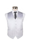 Mens White Plain Vest Waistcoat