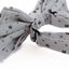 Mens White Preppy Leaf & Dots Patterned Cotton Bow Tie