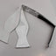 Mens White Self Tie Bow Tie