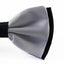 Mens White Two Tone Layered Bow Tie