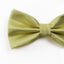 Mens Yellow Gold Plain Coloured Checkered Bow Tie