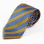 Mens Yellow & Light Blue Striped Patterned 8cm Neck Tie