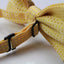 Mens Yellow Polka Dot Patterned Bow Tie