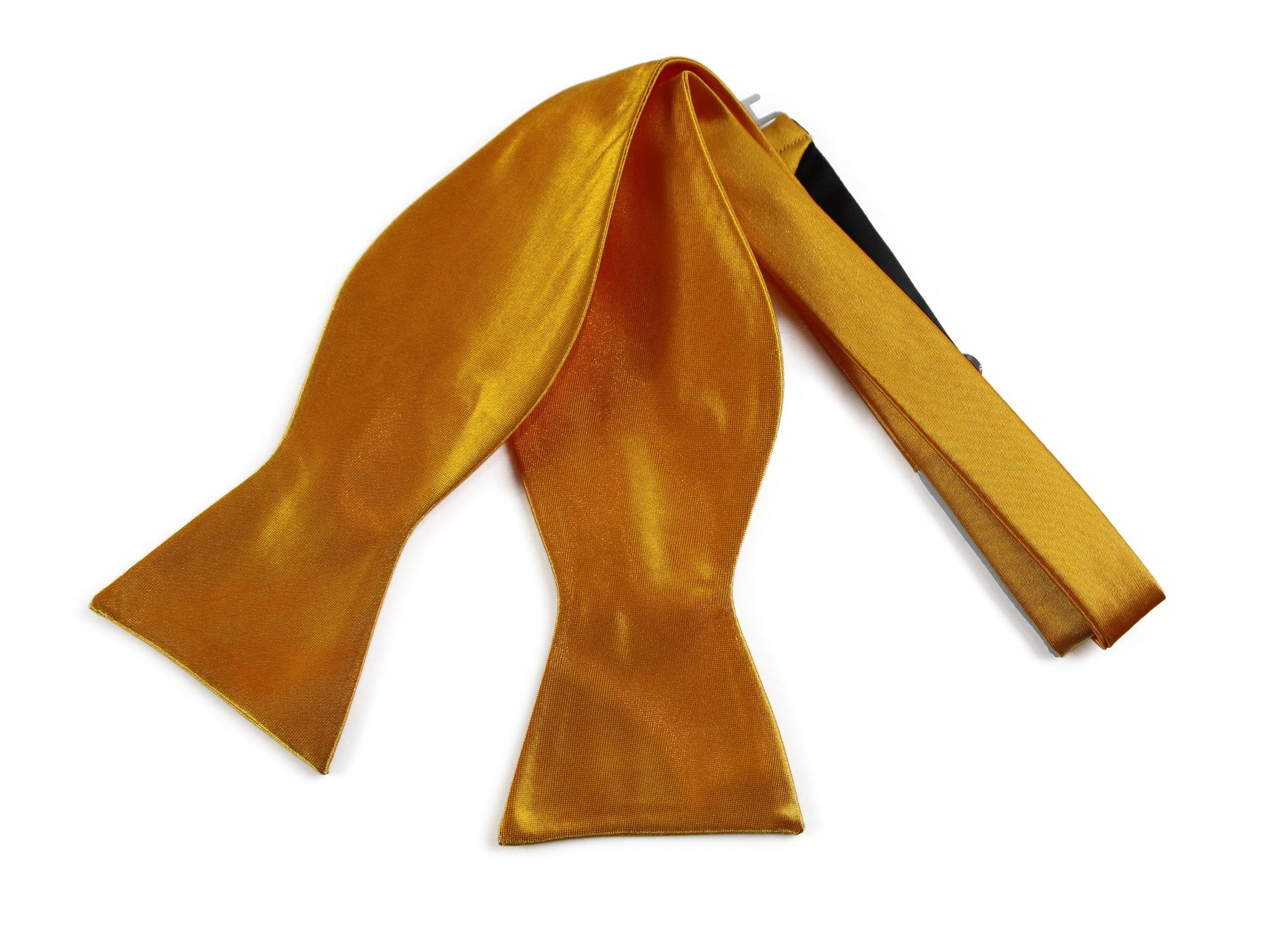 Mens Yellow Self Tie Bow Tie