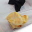 Mens Yellow & Silver Cube Silk Pocket Square