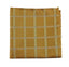 Mens Yellow & Silver Cube Silk Pocket Square