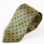 Mens Yellow With Blue Flowers Patterned 8cm Neck Tie