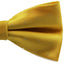 Mens Yellow With Silver Stars Matching Bow Tie & Pocket Square Set