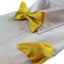 Mens Yellow With Silver Stars Matching Bow Tie & Pocket Square Set