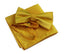 Mens Yellow With Silver Stars Matching Bow Tie & Pocket Square Set