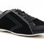 Mens Zasel Anton Black / Dark Grey Leather Suede Casual Sneakers Work Dress Casual Shoes