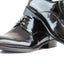 Mens Zasel Blair Black Leather Lace Up Shoes