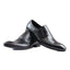Mens Zasel Blazer Black Leather Slip On Shoes