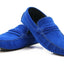 Mens Zasel Cruze Blue Black Purple Suede Leather Casual Boat Deck Loafers Shoes