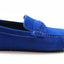Mens Zasel Cruze Blue Suede Leather Casual Boat Deck Loafers Shoes