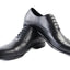 Mens Zasel Danny Black Leather Lace Up Shoes