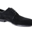 Mens Zasel Hercules Black Suede Leather Lace Up Shoes