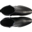 Mens Zasel Jackson Black Leather Zip Boots