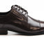 Mens Zasel Parker Brown Leather Lace Up Work Formal Dress Casual Shoes