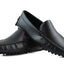 Mens Zasel Summer Slip On Black Leather Boat Shoes