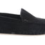 Mens Zasel Summer Slip On Black Suede Boat Shoes
