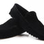 Mens Zasel Summer Slip On Black Suede Boat Shoes