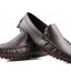 Mens Zasel Summer Slip On Dark Brown Leather Boat Shoes