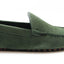 Mens Zasel Summer Slip On Green Suede Boat Shoes