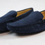 Mens Zasel Summer Slip On Navy Suede Boat Shoes