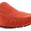 Mens Zasel Summer Slip On Orange Suede Boat Shoes