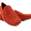 Mens Zasel Summer Slip On Orange Suede Boat Shoes