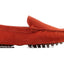 Mens Zasel Summer Slip On Orange Suede Boat Shoes