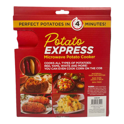Microwave Potato Cooker - Reusable Perfect Potato Baked Steaming Express Sleeve
