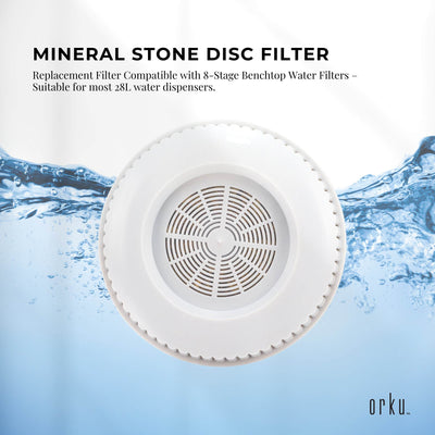 Mineral Stone Disc Filter Replacement for 8 Stage 28L Benchtop - Large Cartridge