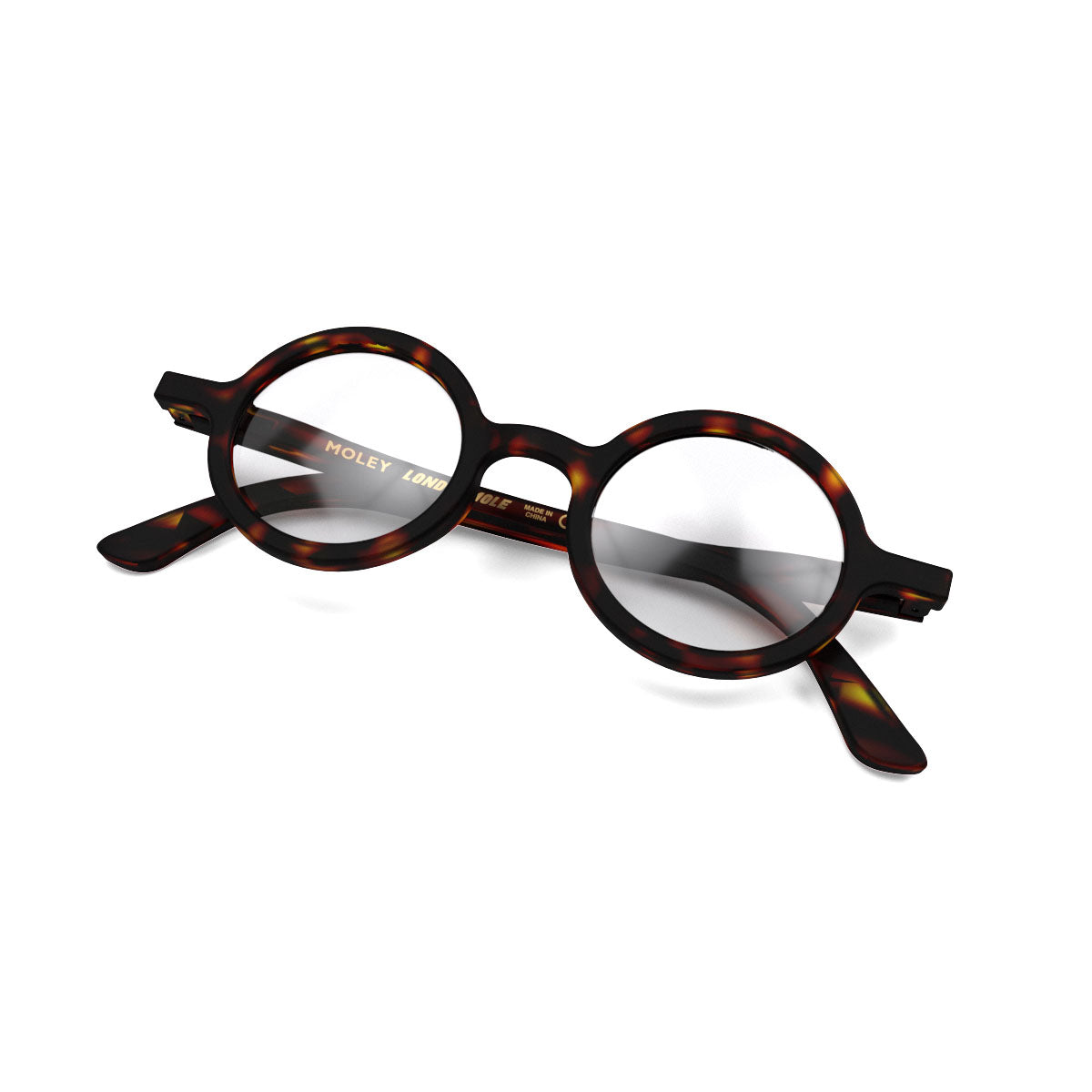 London Mole Moley Blue Blocker Glasses Matte Tortoise Shell