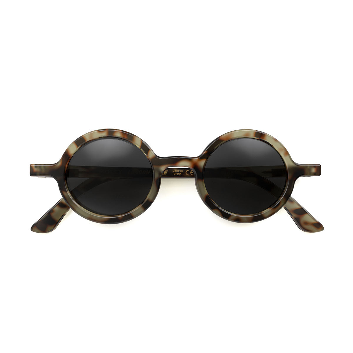 London Mole Moley Sunglasses Gloss Grey Tortoise Shell / Black