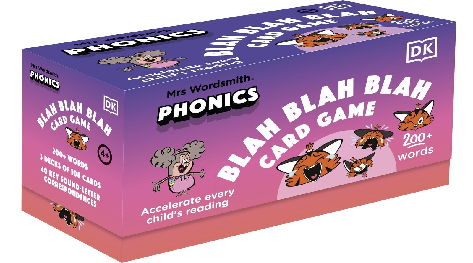 Mrs Wordsmith Phonics Blah Blah Blah Card Game Ages 4-7