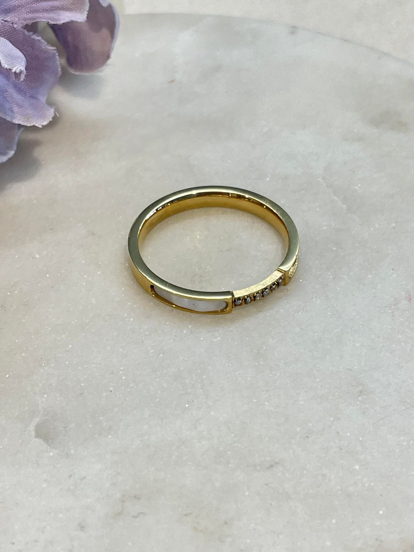 My mother pearl ring - size 10 – Tarnish Proof Jewellery