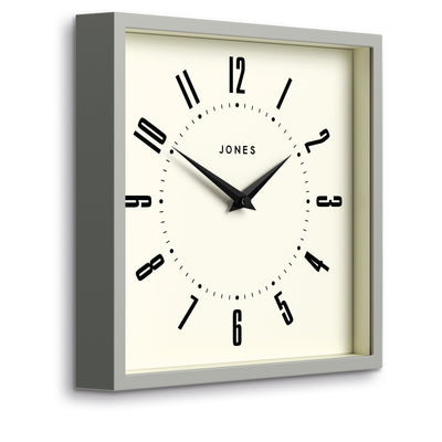 Newgate Jones Box Wall Clock Grey