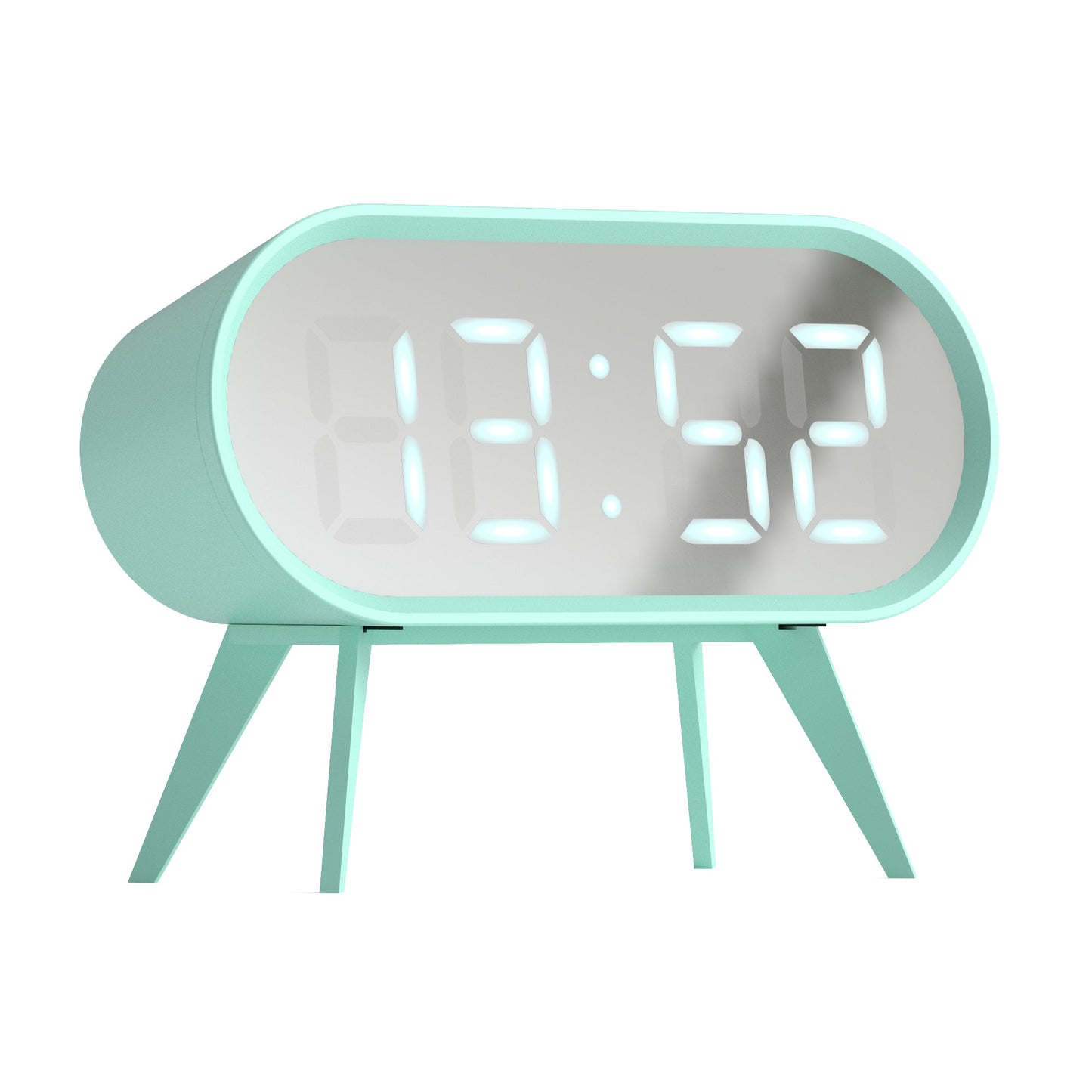 Newgate Space Hotel Cyborg Led Alarm Clock Blue