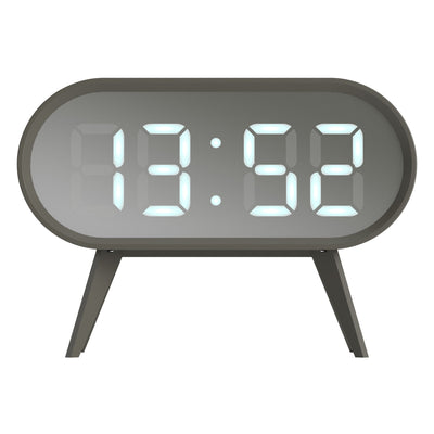 Newgate Space Hotel Cyborg Led Alarm Clock Grey