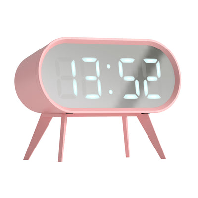 Newgate Space Hotel Cyborg Led Alarm Clock Pink