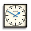 Newgate Number Five Wall Clock Black Blue Hands