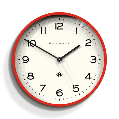 Newgate Number Three Echo Clock Silicone Red