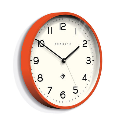 Newgate Number Three Echo Clock Silicone Orange