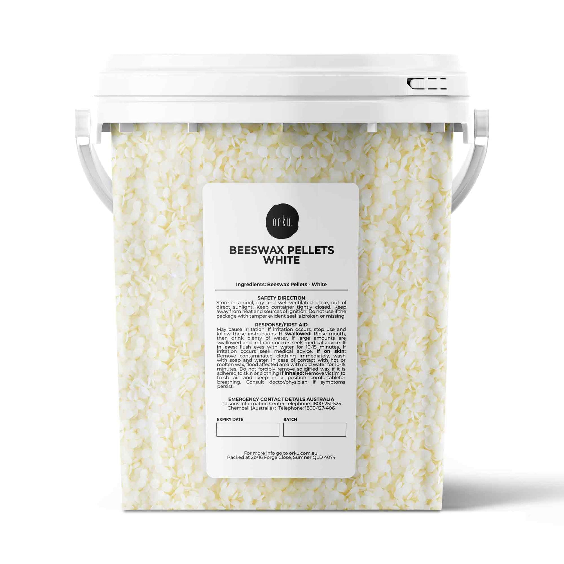 Natural Beeswax Pellets White Tubs Pharmaceutical Cosmetic BP Candle Bees Wax