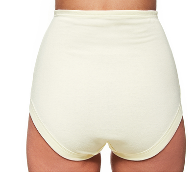 New Bonds Plus Size Womens Cottontails With Extra Lycra Full Brief Ivory