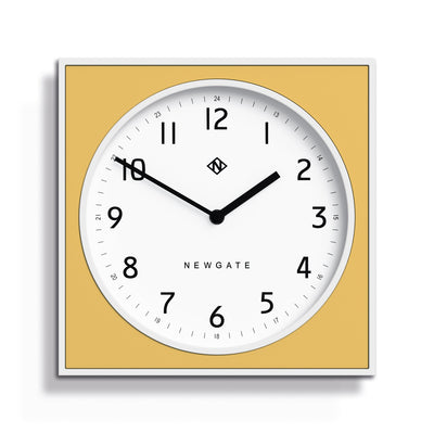 Newgate Burger & Chips Wall Clock Cheeky Yellow