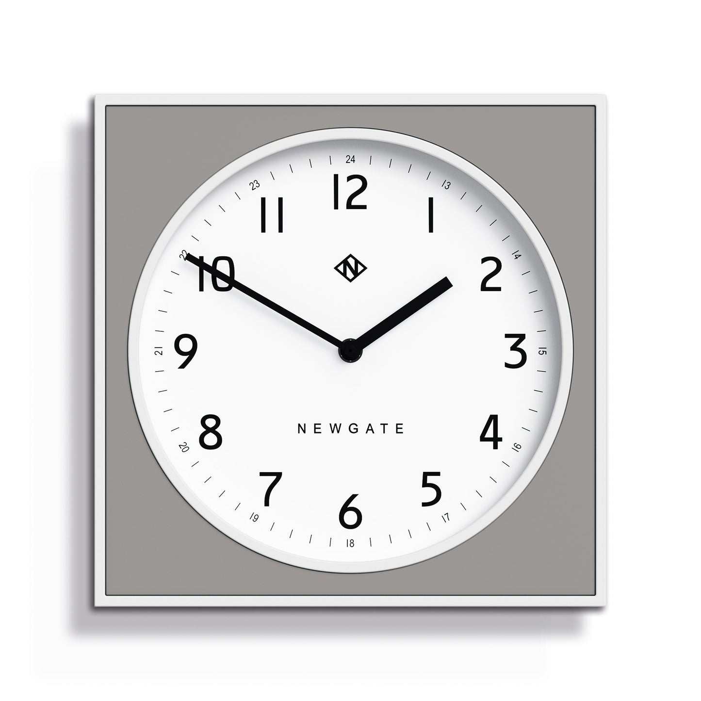 Newgate Burger & Chips Wall Clock Posh Grey