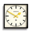Newgate Number Five Wall Clock Black Yellow Hands